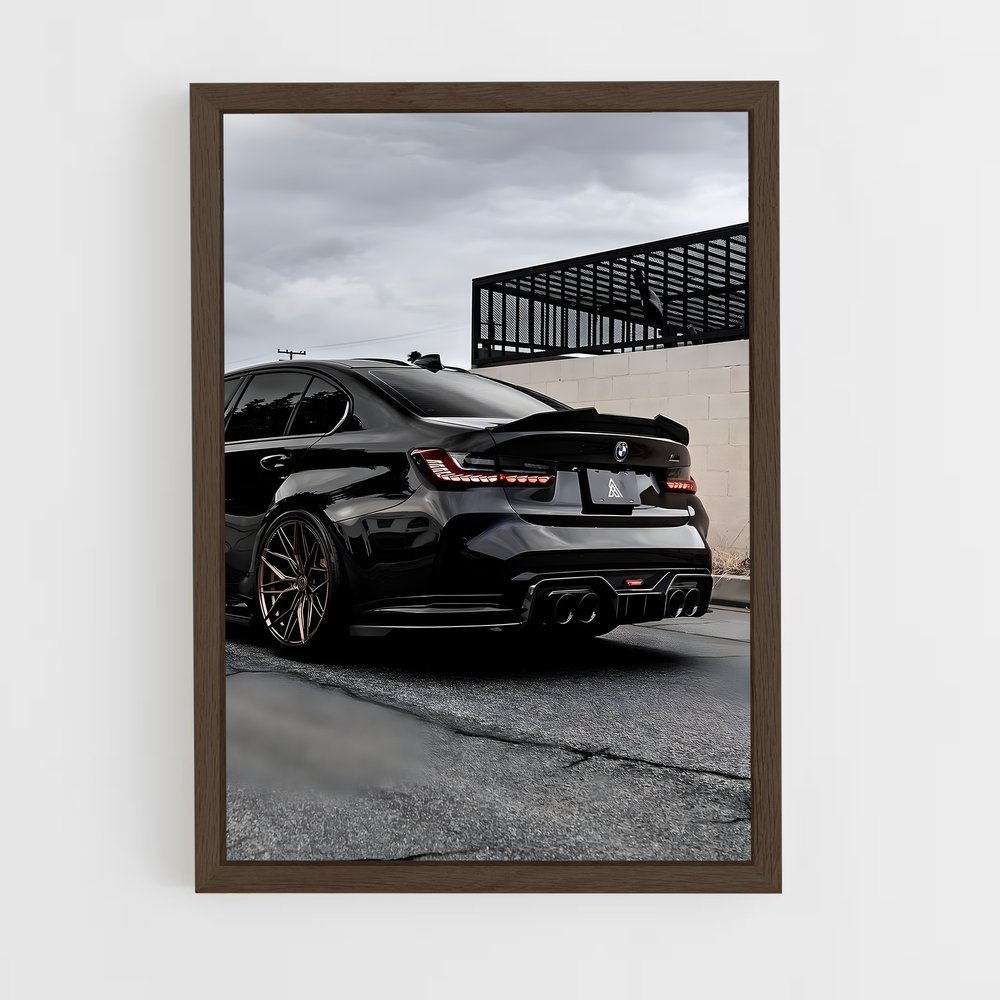 Poster Noir Élitiste – affiche BMW (vue 5)